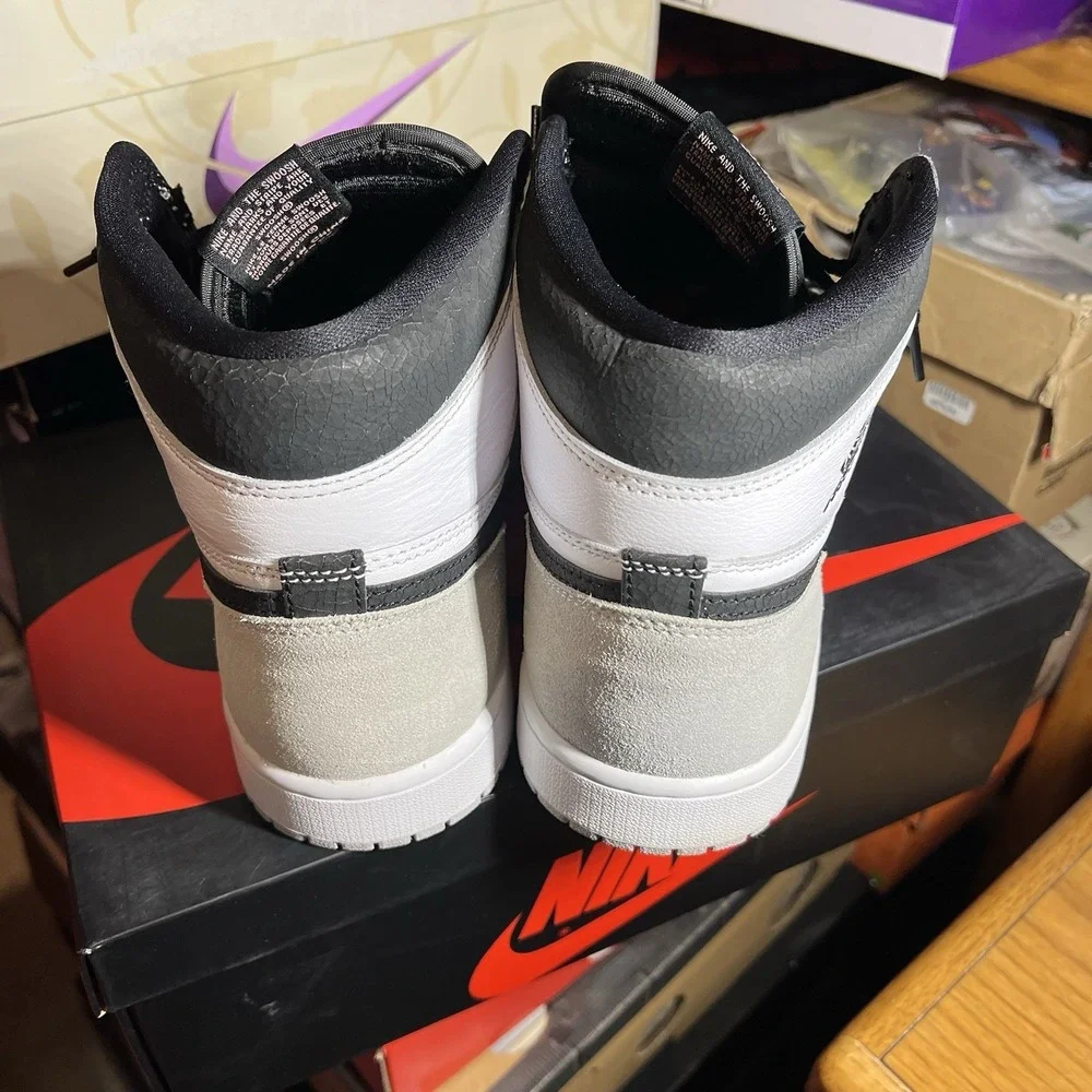 Size 11.5 - Jordan 1 Retro OG High Stage Haze Grey White Black (555088-108)